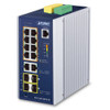 8 x GbE PoE 802.3at + 2 x GbE + 2 x SFP + 2 x SFP 2.5G L2+ Managed Industrial PoE Switch