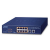 8 x GbE PoE 802.3at + 2 x GbE Unmanaged PoE Switch