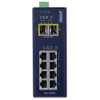 8 x 100/1000Base-T + 2 x 1000Base-X SFP Unmanaged Industrial Switch