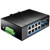 8 x GbE PoE 802.3at + 2 x SFP Lite Industrial PoE Switch