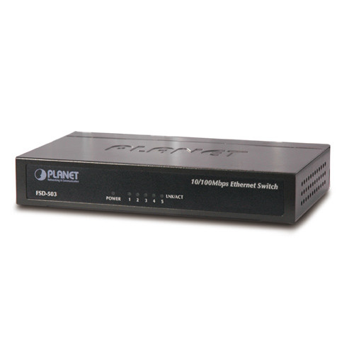 5-Port 10/100Mbps Fast Ethernet Switch - Indigo Distribution