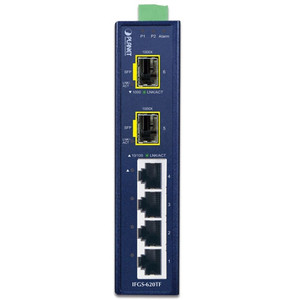 Ring Switch Plx 4 x 10/100TX + 2 x 1G SFP Ring Industrial Switch