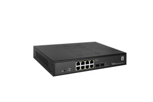 8 x 1G POE RJ45 + 2 x 1G/100M SFP L2-lite Managed PoE Switch