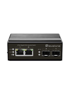 2 x GbE PoE 802.3at 30W + 2 x 1G SFP Unmanaged Industrial PoE Switch