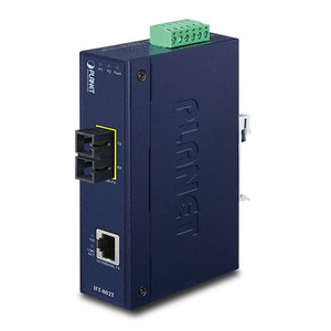 100Base-FX to 10/100Base-TX Industrial Media Converter