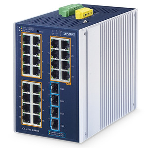 24 x GbE PoE + 4 x GbE + 4 x 10G SFP L2+ Managed Industrial PoE Switch