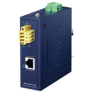 Terminal Block Single Pair Ethernet to 10/100BASE-TX Industrial Media Converter