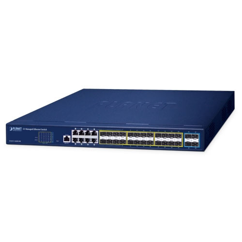 16 x 100M/1G SFP + 8 x GbE/SFP Combo + 4 x 10G SFP+ RPSU L3 Managed Switch 16 x 100M/1G SFP + 8 x GbE/SFP Combo + 4 x 10G SFP+ RPSU L3 Managed Switch