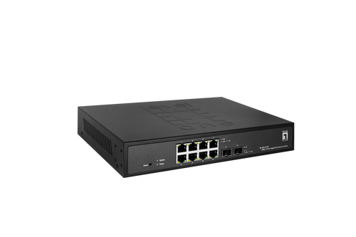 8 x 1G POE RJ45 + 2 x 1G/100M SFP L2-lite Managed PoE Switch