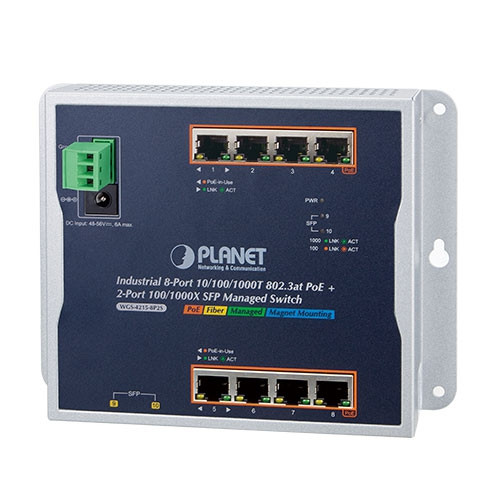 8GE PoE + 2SFP L2 Industrial PoE Switch 8GE PoE + 2SFP L2 Industrial PoE Switch