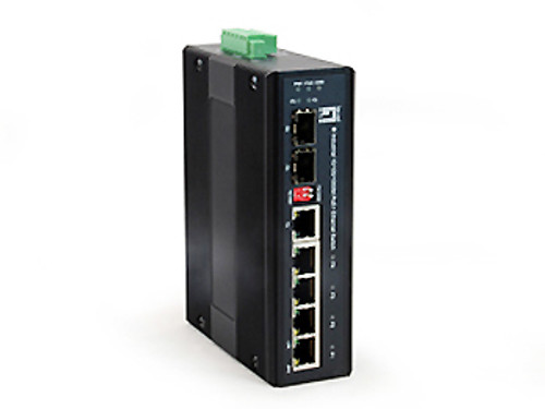 4GE PoE + 1GE/SFP + 1 SFP Unmanaged Industrial PoE Switch