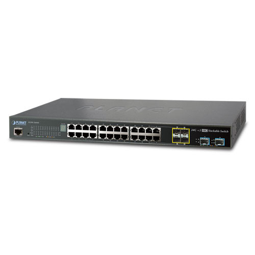 24GE + 4GE/SFP Combo + 2x10Gb SFP+ L3 Stackable Managed Switch 24GE + 4GE/SFP Combo + 2x10Gb SFP+ L3 Stackable Managed Switch