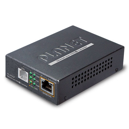 1 x GE PoE Ethernet to VDSL2 Media Converter  1 x GE PoE Ethernet to VDSL2 Media Converter