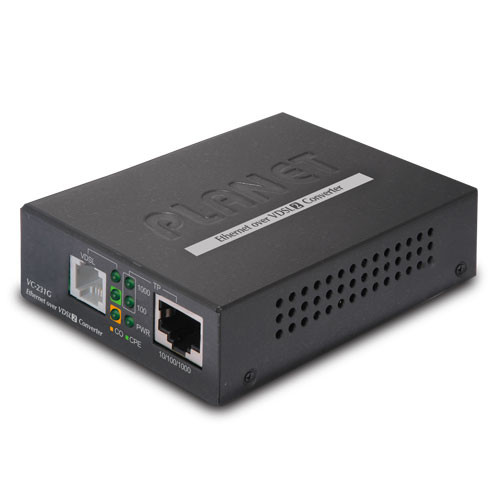 1 x GE Ethernet to VDSL2 Media Converter 1 x GE Ethernet to VDSL2 Media Converter