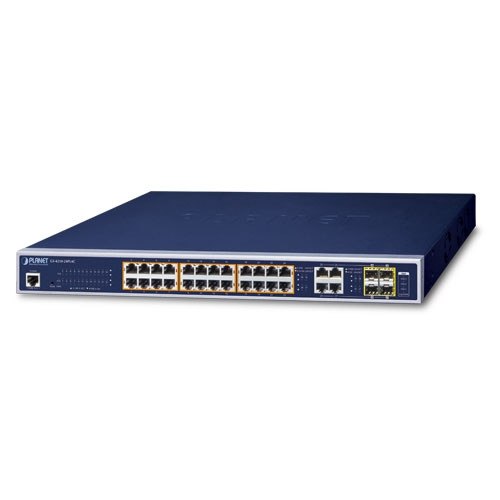 24GE PoE + 4GE/SFP Combo 440W L2+ Managed PoE Switch 24GE PoE + 4GE/SFP Combo 440W L2+ Managed PoE Switch