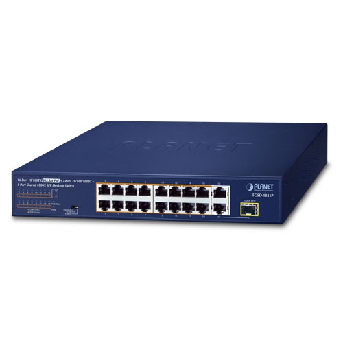 16 x PoE + 1 x GbE + 1 x GbE/SFP Unmanaged PoE Switch 16 x PoE + 1 x GbE + 1 x GbE/SFP Unmanaged PoE Switch