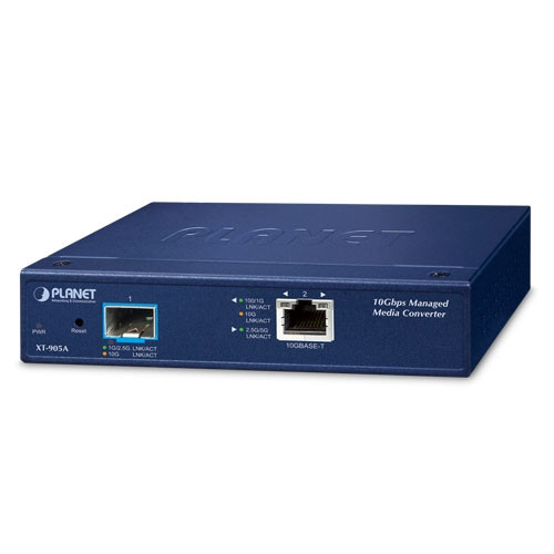 10GBASE-T to 10GBASE-X SFP+ Managed Media Converter 10GBASE-T to 10GBASE-X SFP+ Managed Media Converter