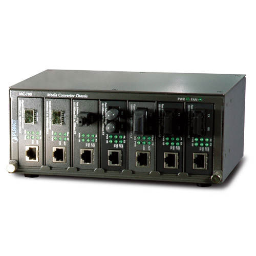 7-Slot 10" Rack Media Converter Chassis 7-Slot 10" Rack Media Converter Chassis