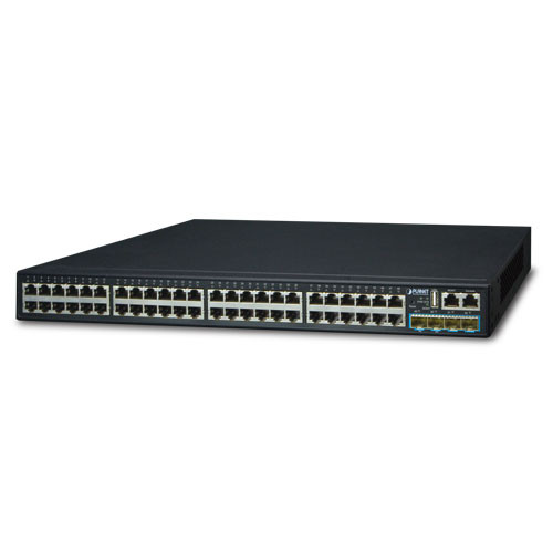 48 x 1G RJ45 + 4 x 10G/1G SFP L3 Stack Switch - Indigo Distribution