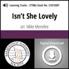 Isn't She Lovely (TTBB) (arr. Menefee) - Digital Learning Tracks - for 210607