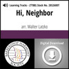 Hi, Neighbor (TTBB) (arr. Latzko) - Digital Learning Tracks 