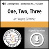 One, Two, Three (SATB)(arr. Grimmer) - Digital Learning Tracks for  214271