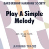 Play A Simple Melody - Digital Learning Tracks for 7725