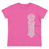 Women's Barberpole Words Scoop Neck Midweight Cotton Tee