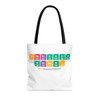 Barbershop Elements White Tote Bag