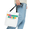 Barbershop Elements White Tote Bag