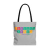 Barbershop Elements Light Gray Tote Bag