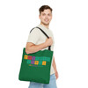 Barbershop Elements Dark Green Tote Bag