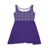 Women's Purple BHS Logo Skater Dress- Left Side BHS Seal