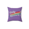 Light Purple Unity through Harmony Polyester Square Pillow