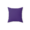 Purple TLBB Polyester Square Pillow