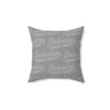 Gray Multi Barbershop Harmony Society "Uni" Polyester Square Pillow