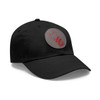 Dad Hat with Faux Leather Barberpole Cat Patch (Round)- Multiple Colors