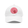 Dad Hat with Faux Leather Barberpole Cat Patch (Round)- Multiple Colors