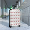 White Barberpole Cat Suitcase