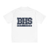 Men's White Performance T-Shirt with Navy BHS est 1938