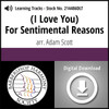 (I Love You) For Sentimental Reasons (TTBB) (arr. Scott) - Digital Learning Tracks for 214483