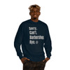 Unisex Crew Neck Sweatshirt: Sorry. Can't. Barbershop. Bye.- Multiple Colors