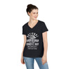 Women's V-Neck National Barbershop Quartet Day T-Shirt- Multiple Colors Available