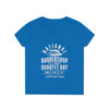 Women's V-Neck National Barbershop Quartet Day T-Shirt- Multiple Colors Available