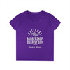 Women's V-Neck National Barbershop Quartet Day T-Shirt - TENOR LEAD BARI BASS - Available in Multiple Colors