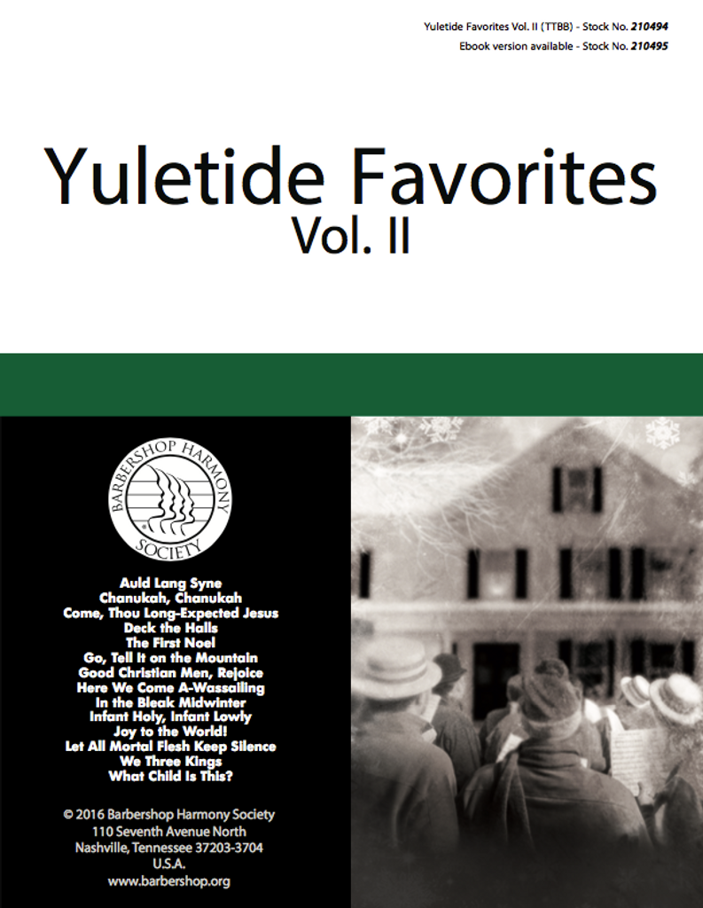 Yuletide Favorites Vol. II Songbook (TTBB)