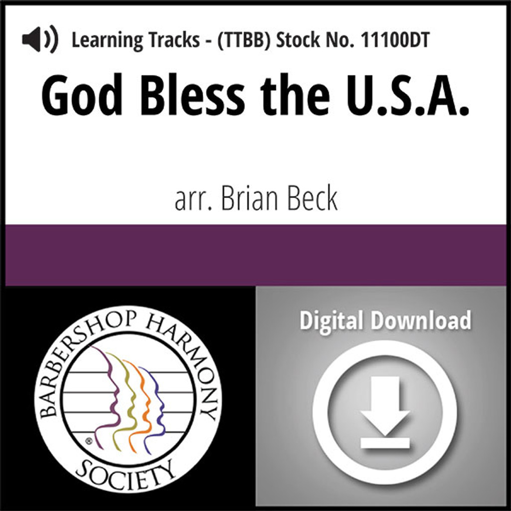 God Bless the U.S.A.(TTBB) (arr. Beck) - Digital Learning Tracks for 8838