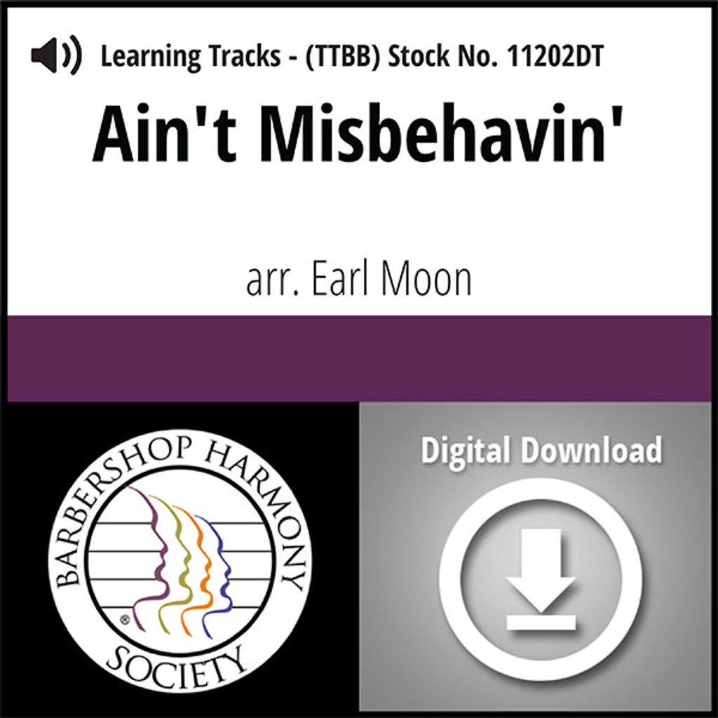 Ain't Misbehavin' (TTBB) (arr. Moon & Waesche) - Digital Learning Tracks for 7360 (11202DLT)