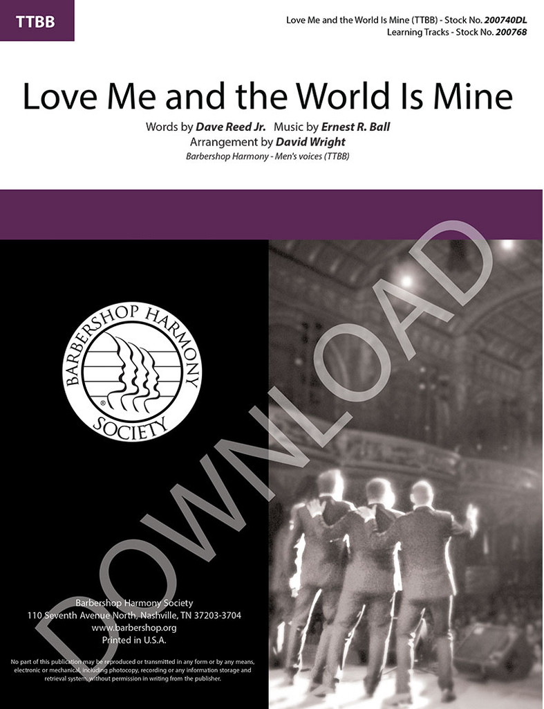 Love Me And The World Is Mine Ttbb Arr Wright Download