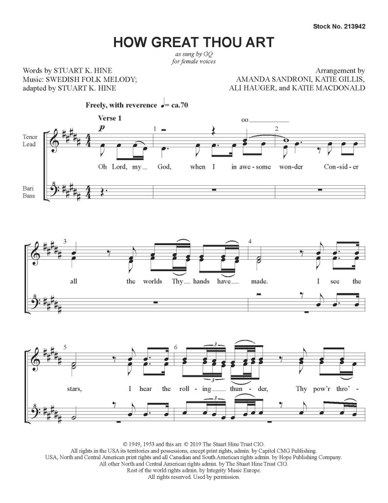 How Great Thou Art Sheet music for Drum group (Solo)